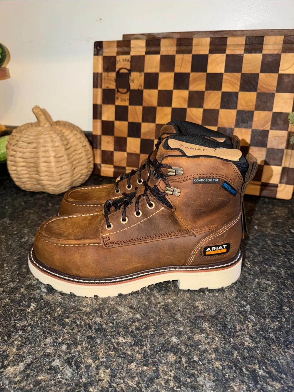 Ariat Men’s 7.5 Rebar Lift Waterproof Composite Toe Work Boots